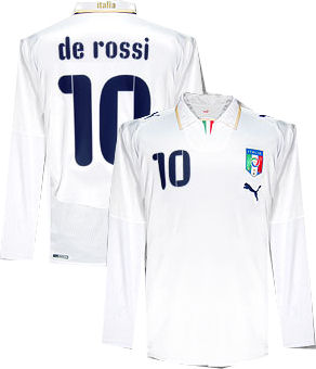 08-09 Italy L/S away (De Rossi 10)