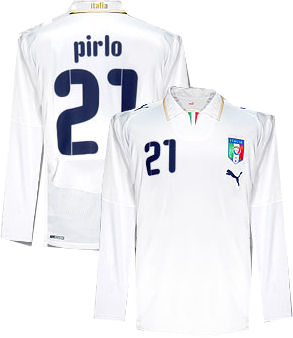 08-09 Italy L/S away (Pirlo 21)