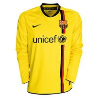 08-09 Barcelona L/S away - Kids