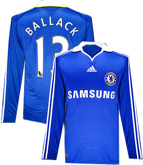 08-09 Chelsea L/S home (Ballack 13)
