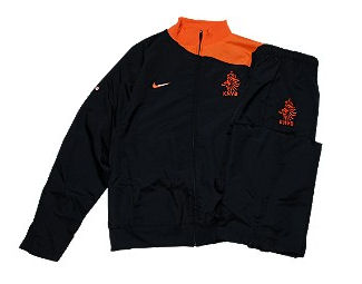 08-09 Holland Woven Warmup Suit (black) - Kids