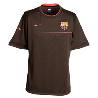 08-09 Barcelona Training Jersey (brown)
