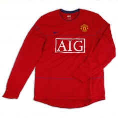 08-09 Man Utd L/S Lightweight Top (Red)