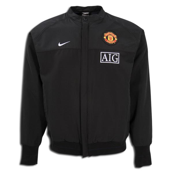 08-09 Man Utd Lineup Jacket (black)