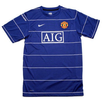 08-09 Man Utd Pre-Match Training Top (blue)