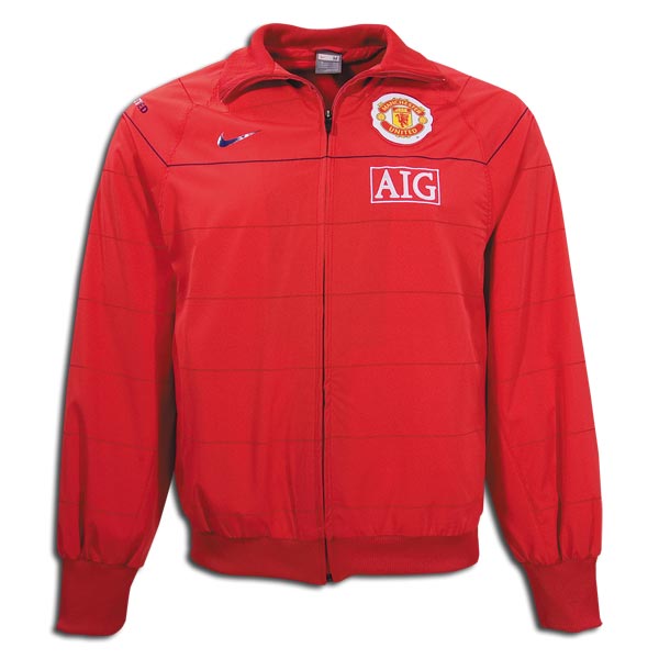 0809 Man Utd Woven Jacket (red)