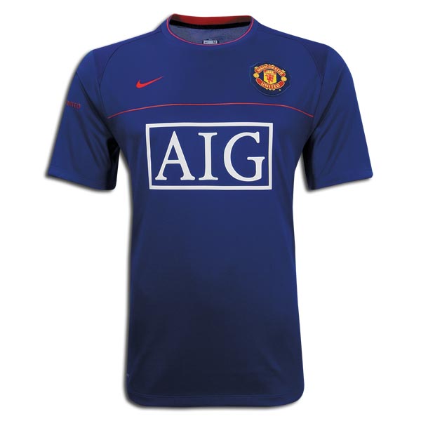 08-09 Man Utd Training Jersey (blue) - Kids