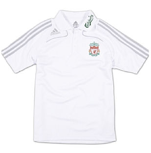 08-09 Liverpool Polo Shirt (white)