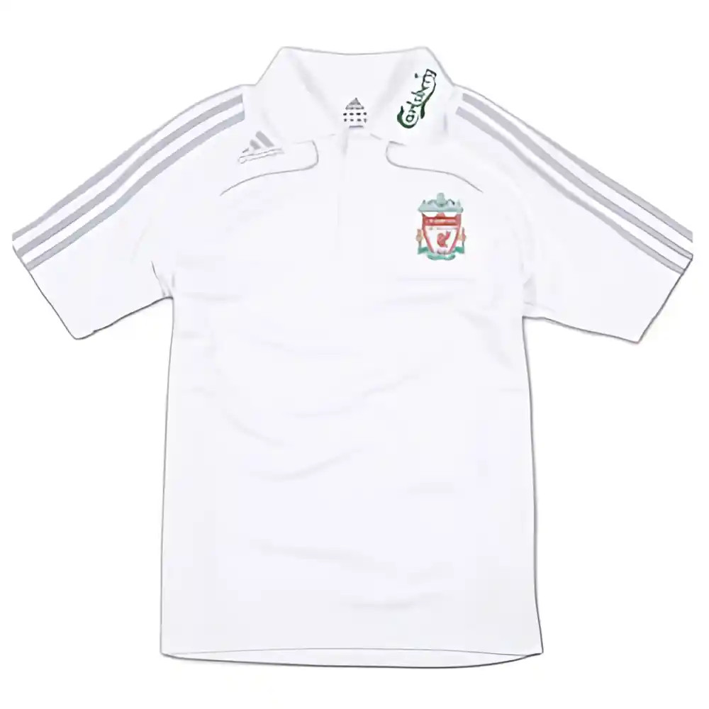 08-09 Liverpool Polo Shirt (white) - Kids