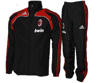 ac milan tracksuit adidas