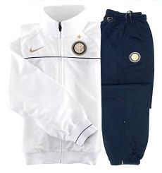 08-09 Inter Milan Woven Warmup Suit (White) - Kids