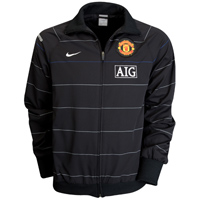 0809 Man Utd Woven Warmup Jacket (black)