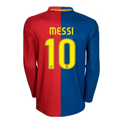barcelona fc jersey 09 10. 09-10 Barcelona home (Messi