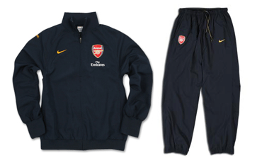 08-09 Arsenal Woven Warmup Suit (navy)