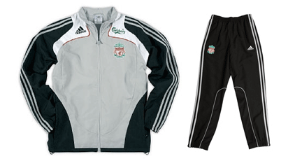 08-09 Liverpool Presentation Tracksuit (grey)