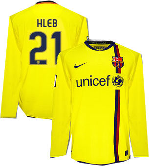 08-09 Barcelona L/S away (Hleb 21)