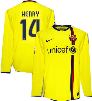 08-09 Barcelona L/S away (Henry 12)