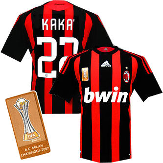 08-09 AC Milan Champions home (Kaka 22)