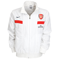 08-09 Arsenal Woven Warmup Jacket (white)