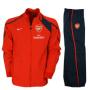 08-09 Arsenal Woven Warmup Suit (red)