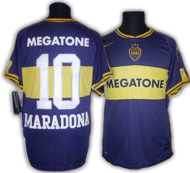 06 07 Boca Juniors home Maradona 10