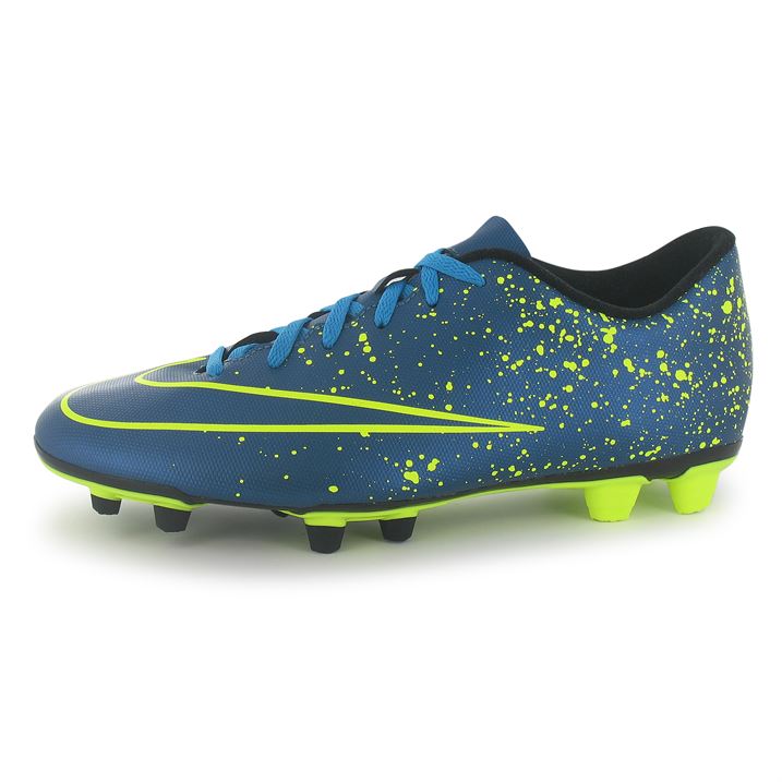 green and blue nike football boots