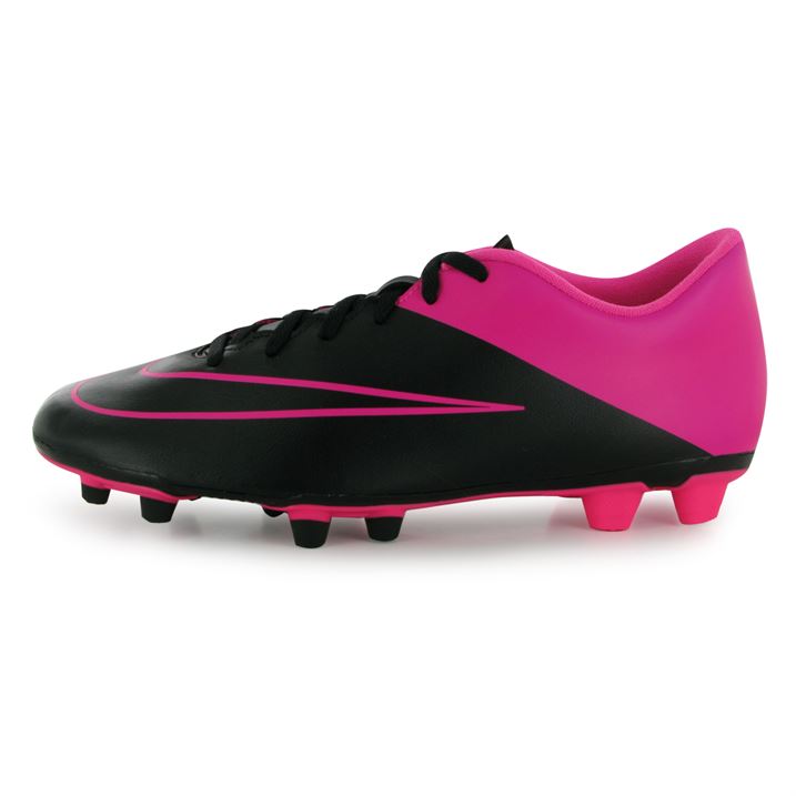 nike boots pink and black