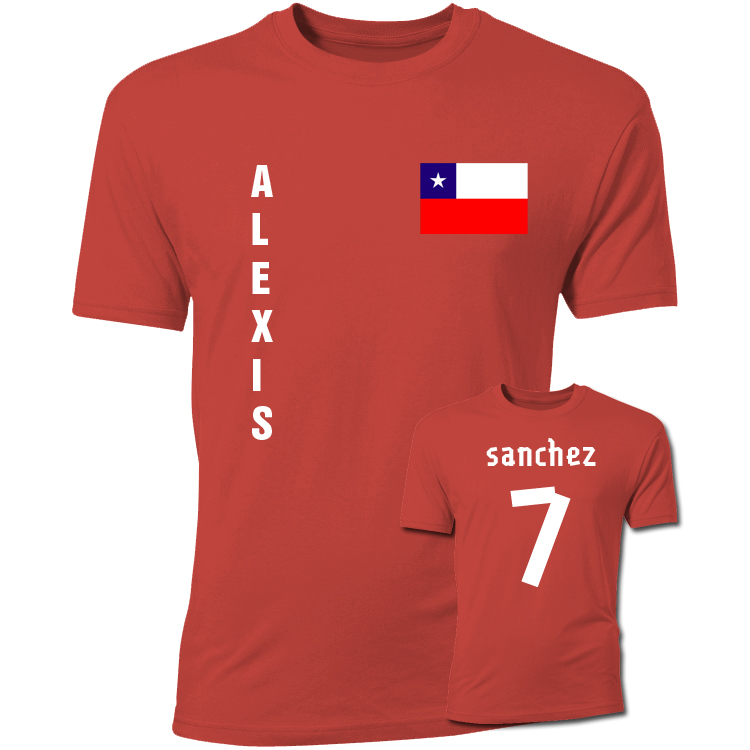 Alexis Sanchez T Shirt | alexis sanchez chile flag t shirt red tshirtredkids Alexis Sanchez T Shirt | alexis sanchez chile flag t shirt red tshirtredkids