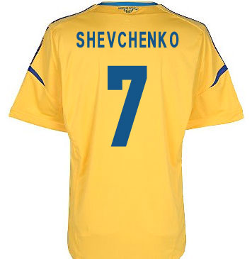 2012-13 Ukraine Home Shirt (Shevchenko 7)