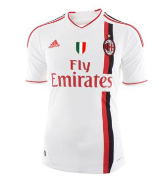2011-12 AC Milan Adidas Away Football Shirt (Scudetto)