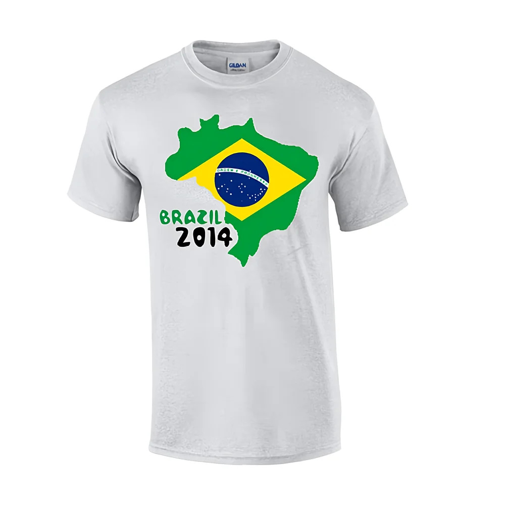 Brazil 2014 Country Flag Tshirt (grey) [TSHIRTGREY] 23.39