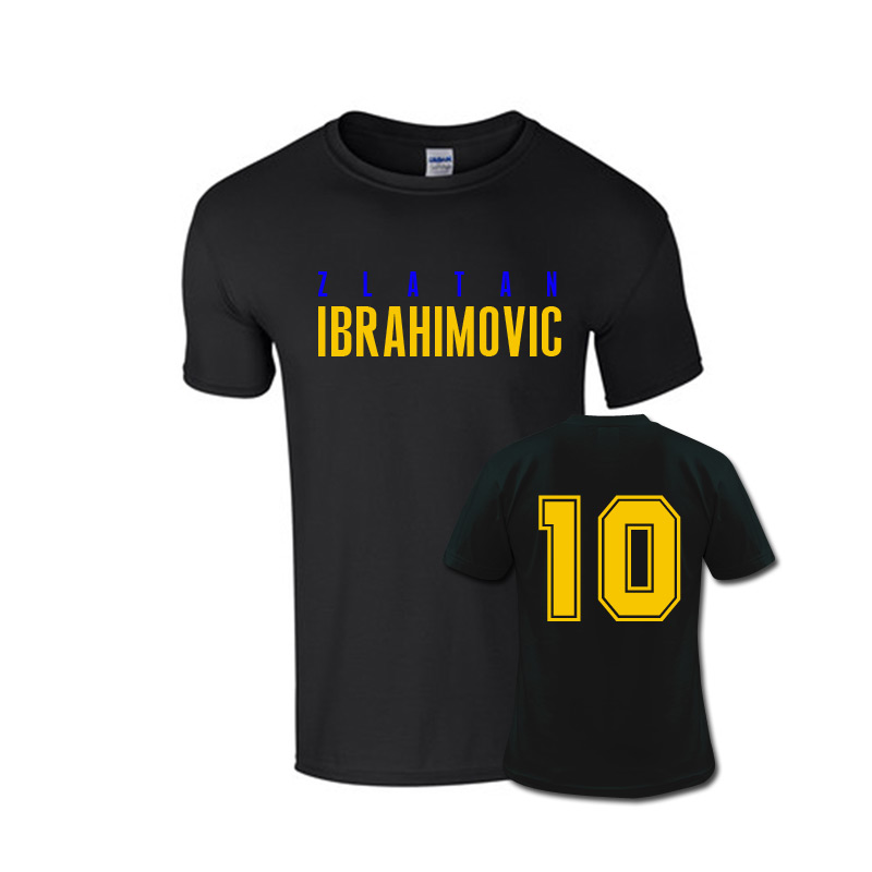 zlatan ibrahimovic front name t shirt black tshirtblack zlatan ibrahimovic front name t shirt black tshirtblack