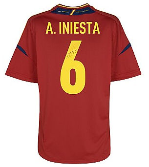 2012-13 Spain Home Shirt (A.Iniesta 6)