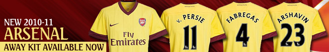Arsenal away 2010-11