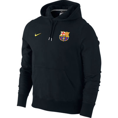 2011-12 Barcelona Nike Hooded Top (Black)