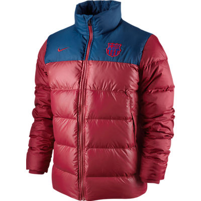2011-12 Barcelona Nike Basic Down Jacket (Red)