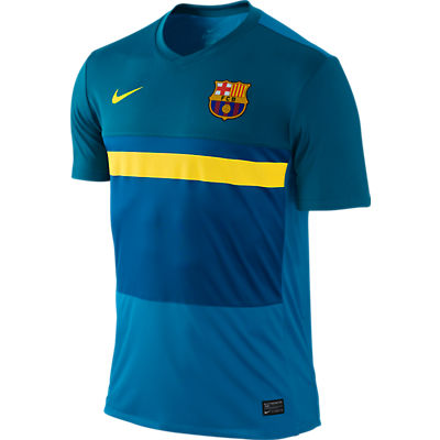 2011-12 Barcelona Nike Pre-Match Training Shirt (Blue)