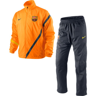2011-12 Barcelona Nike Sideline Tracksuit (Orange)
