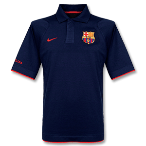 Spanish teams Nike 06-07 Barcelona Polo shirt (navy)