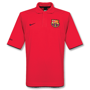 Barcelona Nike 06-07 Barcelona Polo shirt (red)