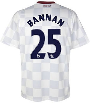 2011-12 Aston Villa Nike Away Shirt (Bannan 25)
