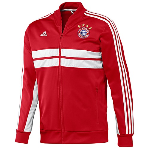 2013-14 Bayern Munich Adidas Anthem Jacket (Red)