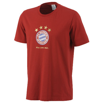 2012-13 Bayern Munich Adidas Graphic Tee (Red)
