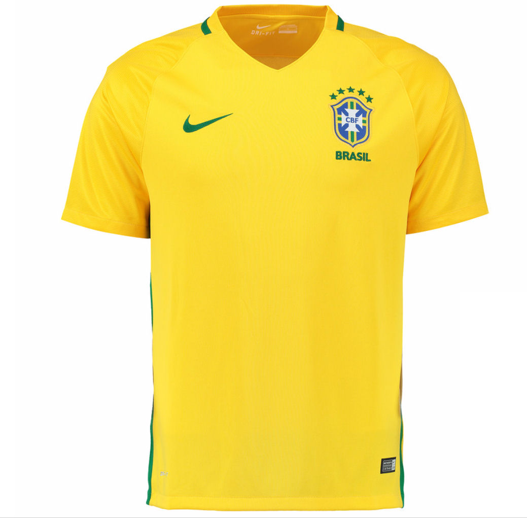 2016-2017 Brazil Home Nike Football Shirt (Kids) - Achat et vente