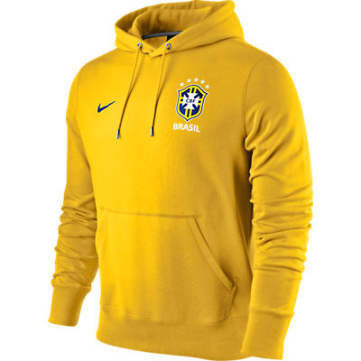 2012-13 Brazil Nike Core Hooded Top (Yellow)
