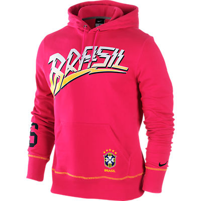 2011-12 Brazil Nike Hooded Top (Pink)