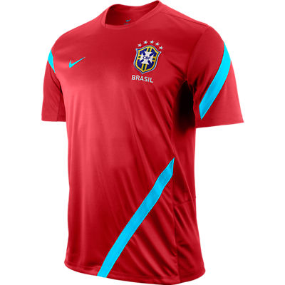 2012-13 Brazil Nike Training Jersey (Red)