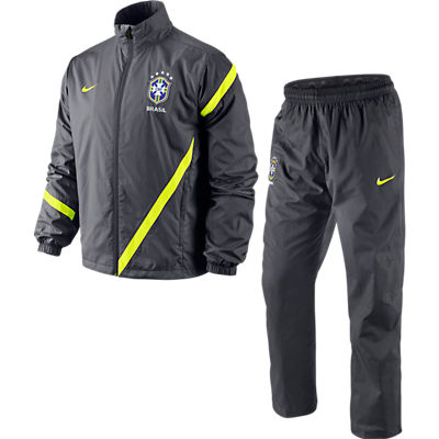2012-13 Brazil Nike Tracksuit (Black)