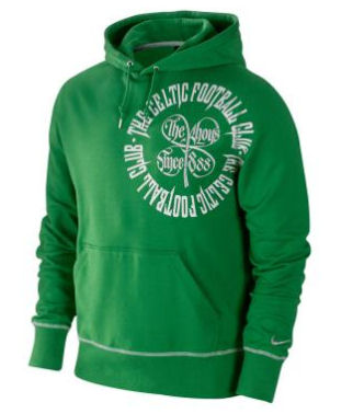 2011-12 Celtic Nike Core Hooded Top (Green)