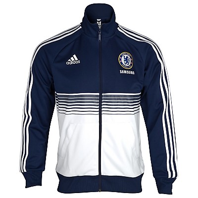 2011-12 Chelsea Adidas Anthem Jacket (Navy-White)
